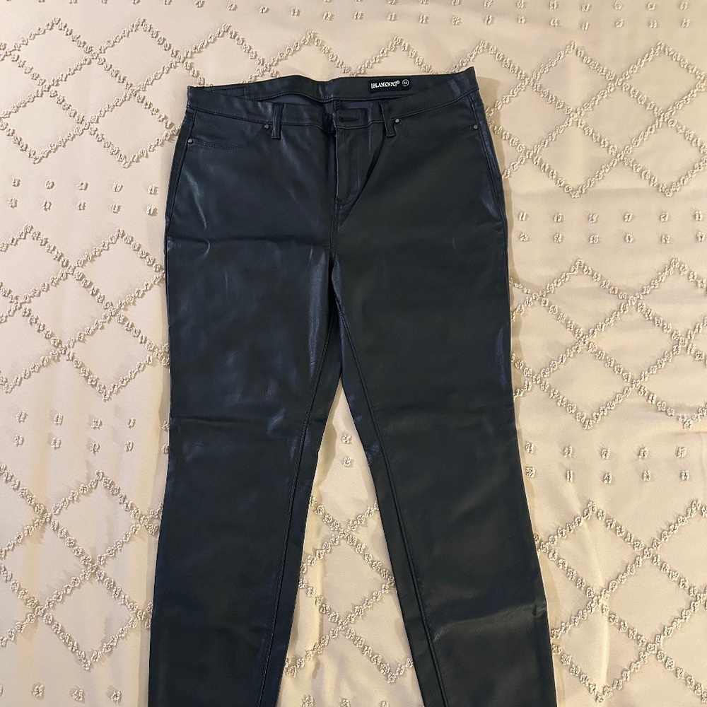 Stretchy 'Leather' Skinny Leg Pants